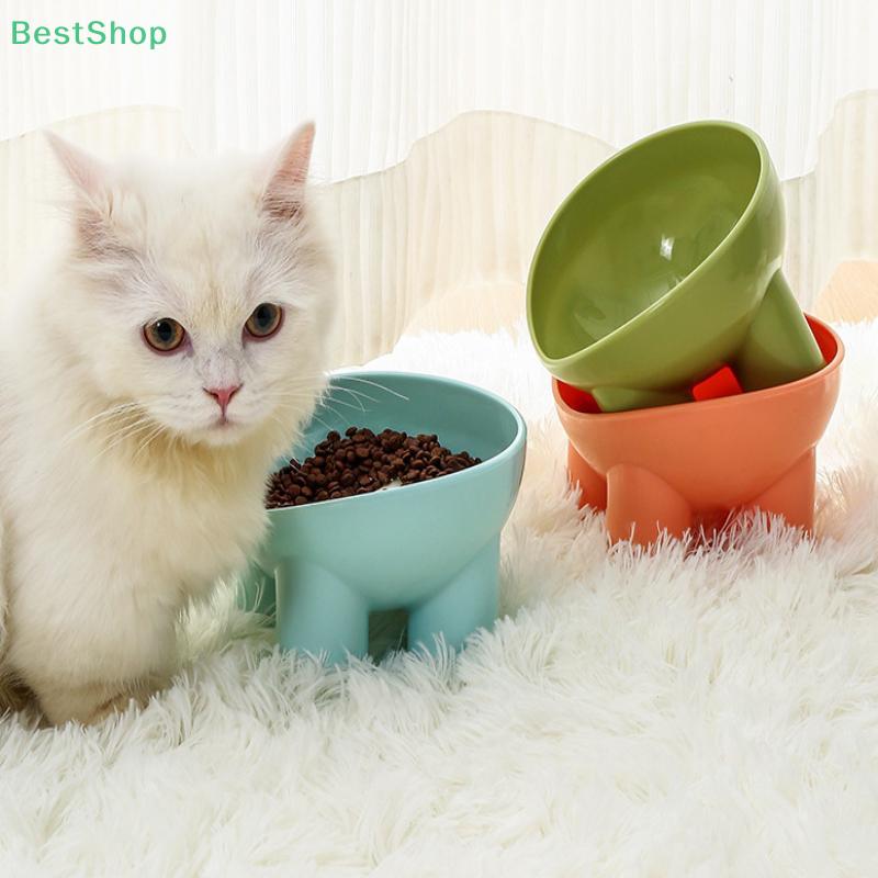 High Foot Tilted Pet Bowl Neck Protector Cat Bowl Anti-dumping Pet Feeding Supplies