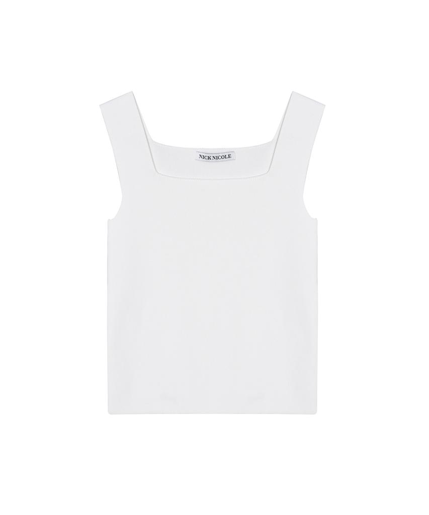 Nigaennikol [Essential] Square Neck Knit Sleeveless_13 Color (I Type)