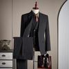 Luxury Men's Custom Suit Set - Tencel Cotton Wool Blend, Fine Twill Fabric, Business Formal Wear.