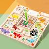 Magnetic Sorting Games Montessori Puzzle Toys Maze Board Learning Color Counting Number Classification Wooden Educational Toy