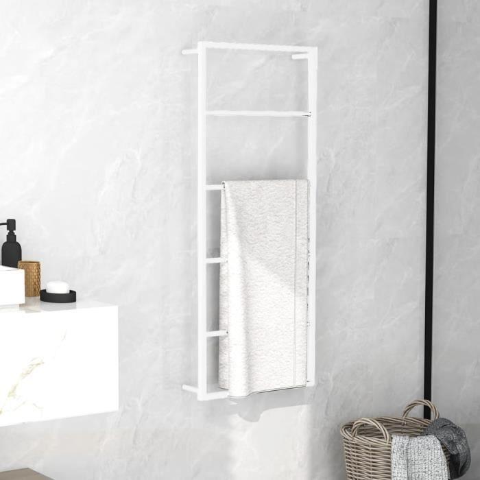 VidaXL Towel Rack White 45x10x115 Cm Steel