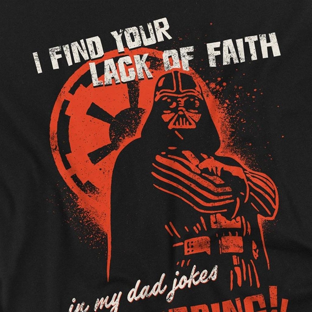 STAR WARS Unisex Adult Dad Jokes Disturbing Darth Vader T-Shirt