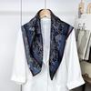 Spring And Autumn Premium Silk Silk Scarf Women'S Korean Light Luxury High-End Elegant Shawl Scarf Thin Scarf