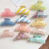 Korean Style Acetic Acid Hair Claw Acrylic Women Hair Accessories Beach Gradient Shark Clip  Girls