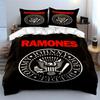 Ramones Logo Black Bedding Set Bedding Duvet Cover Set Duvet Cover Pillowcases (1 * Duvet Cover 2 * Pillowcases, without duvet insert)