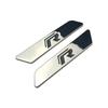 BRQ1 Valve Stems Caps 2pcs Car Fender Side Emblem Trunk Sticker Decals For Volkswagen Rline Badge Amarok BORA GOLF JETTA MK4 PASSAT P Ap2