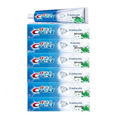 Crest 3D White Fresh Breath Toothpaste (6 X 120g)