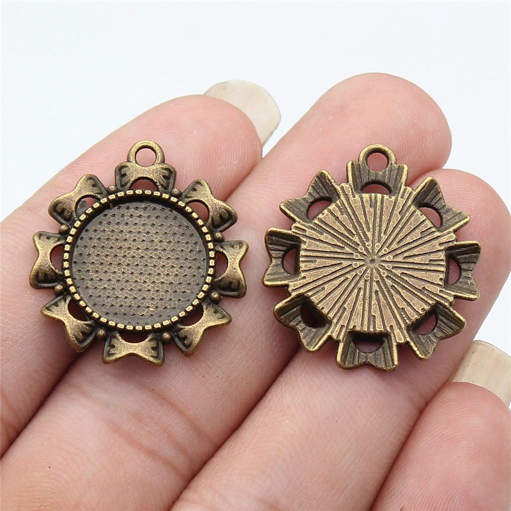 Accessories Parts Fit Round 16Mm Glass Cabochon Base Setting Tray Minimalist Jewelry Components QA017