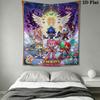 Hedgehog Sonic Burst Wall Hanging Printed Fabric Blanket Decorative Tapestries for Bedroom Living Room Home Decor