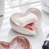 Love Drain Soap Dish Colorful Electroplated Lightweight Luxury Creative Bathroom No-Drill Ceramic Soap Holder Household Washbasin Storage Rack