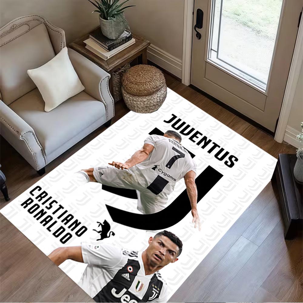 Ronaldo's Legacy Football Floor Rug Office Rug Design for Foyer Decorate Room Bedrooms Dining Room Anti-slip Rug Office Home Decor