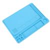2Pcs Soldering Mat Silicone Repair Pad Heat Resistant with Scale for Electronics