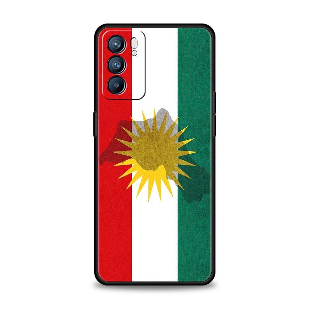K-Kurdistan Flag Phone Case For Oppo Reno13 Reno12 Reno11 F Reno10 Pro A54 5G Find X5 A53 A52 A9 A17 A78 4G A79 A80 A98 Cover