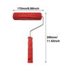 Rubber Pattern Paint Roller 7 Inch Wall Decoration Roller Crocodile Pattern Embossing Rubber  Walls