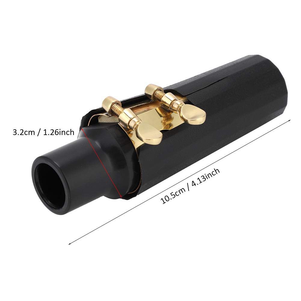 TOPINCN Tenor Saxophone Instrument Accessories: ABS Mouthpiece with Cap, Metal Buckle Reed Pad, Popular, Stable Tone, Durable.