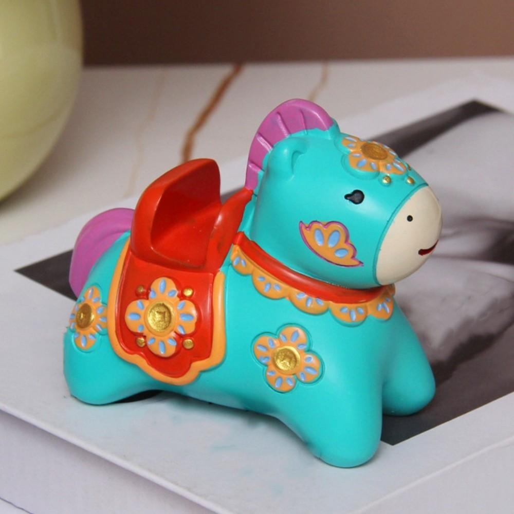 Chinese Style 2026 Horse Ornaments Holder Mascot 2026 Horse Year Figurines  Spring Festival