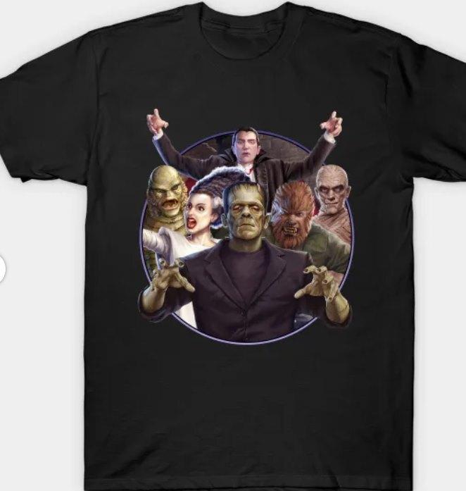 UNIVERSAL MONSTERS T-shirt S