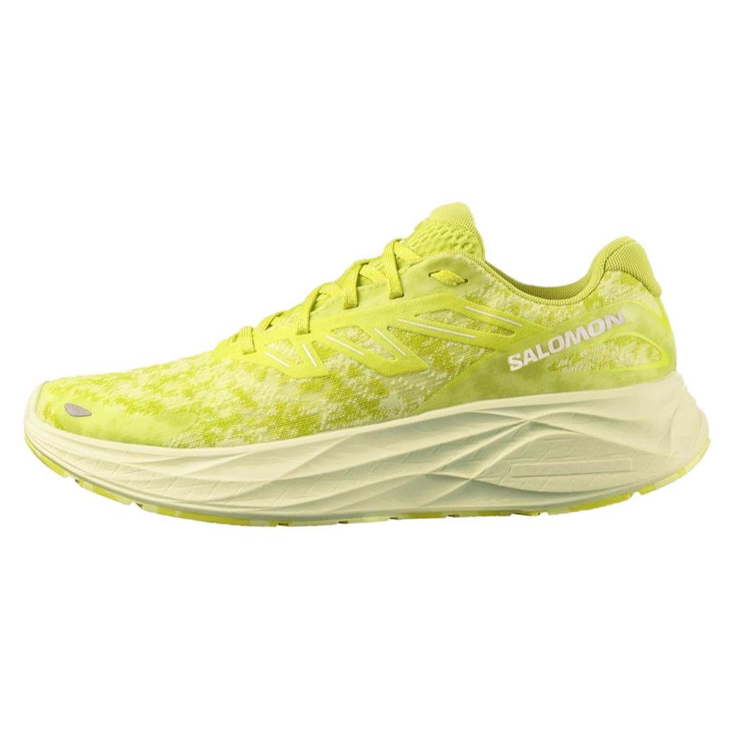 SALOMON AERO GLIDE 2 Shock Absorbers Low Top Running Shoes Men's Yellow Green Sneakers 474269