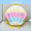 Colorful Shell Shaped Star Decoration Children Hard Shell Backpack For School Travel