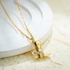 Neck Jewelry Cowboy Boots Necklace Zircon Vintage Golden Necklace Vintage Collarbone Chain  Women