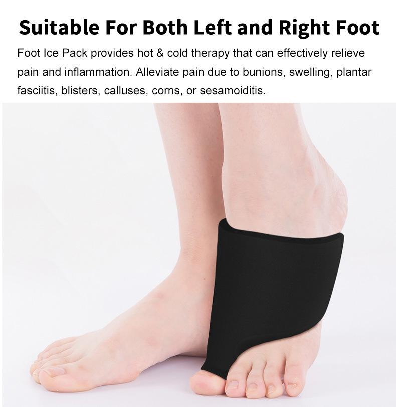 Elastic Gel Ice & Hot Ankle Support with Toe Protector