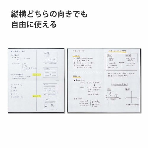 KOKUYO Notebook Field Note Sketch 3mm Grid Charcoal Black Set of 5 Se-Y7DX5SET