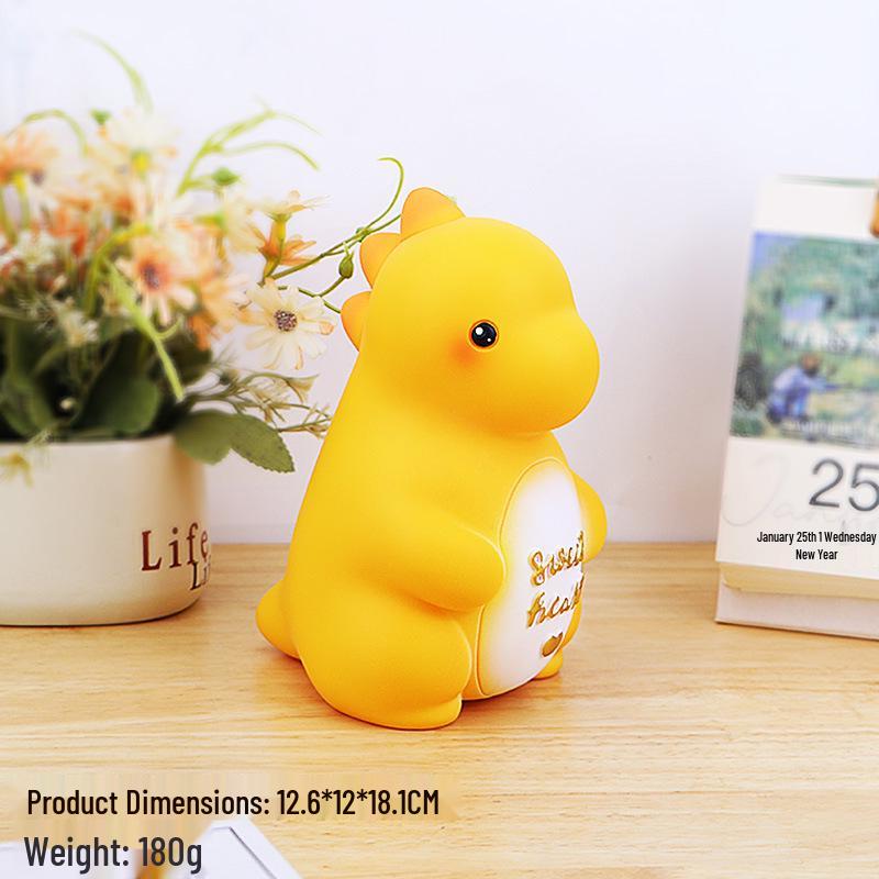 

Dinosaur Money Box for Kids, Cute & Durable, Large Capacity, Deposit & Withdraw, Cartoon Design, Perfect Birthday Gift. Standard