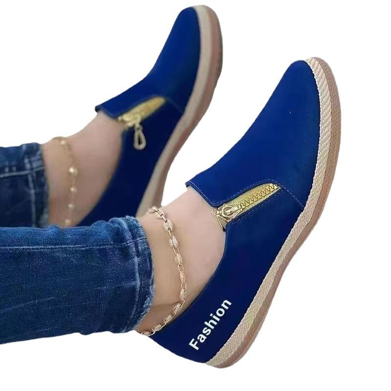 Large size women's shoes single shoes casual spring and autumn light women's shoes