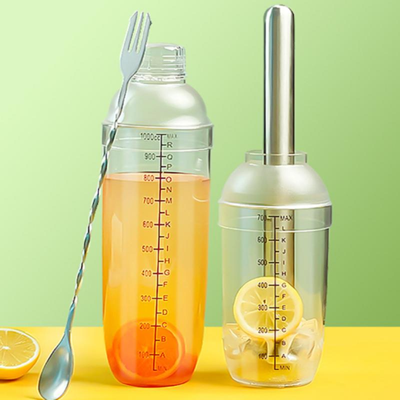 All-in-One Cocktail Shaker & Lemon Tea Making Kit 1000ml Shaker Cup Blender Pour Popsicles Bar Accessories Home Bars