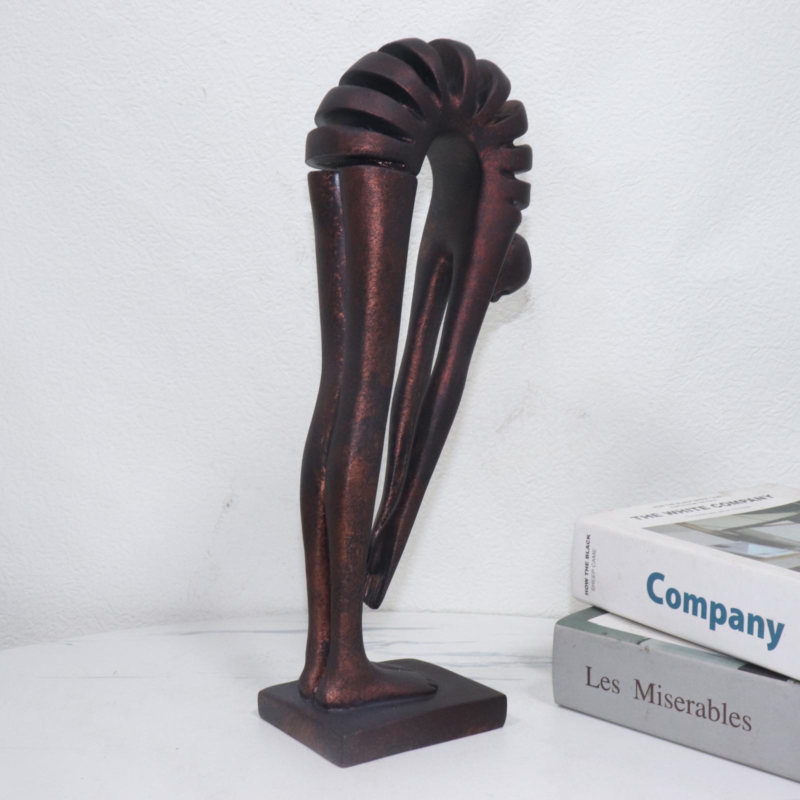 

Nordic Resin Abstract Figure Ornament for Modern Living Room or Entrance Cabinet Decor