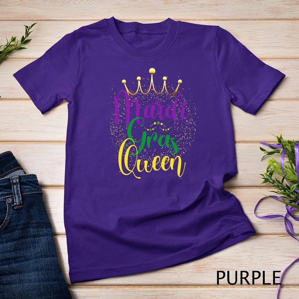 Mardi Gras Queen Parade Costume Party Women Gift Mardi Gras Unisex T-shirt 10 S
