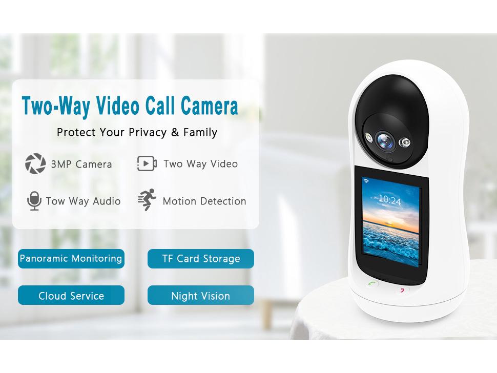 3MP HD Two-Way WiFi Smart Home Camera