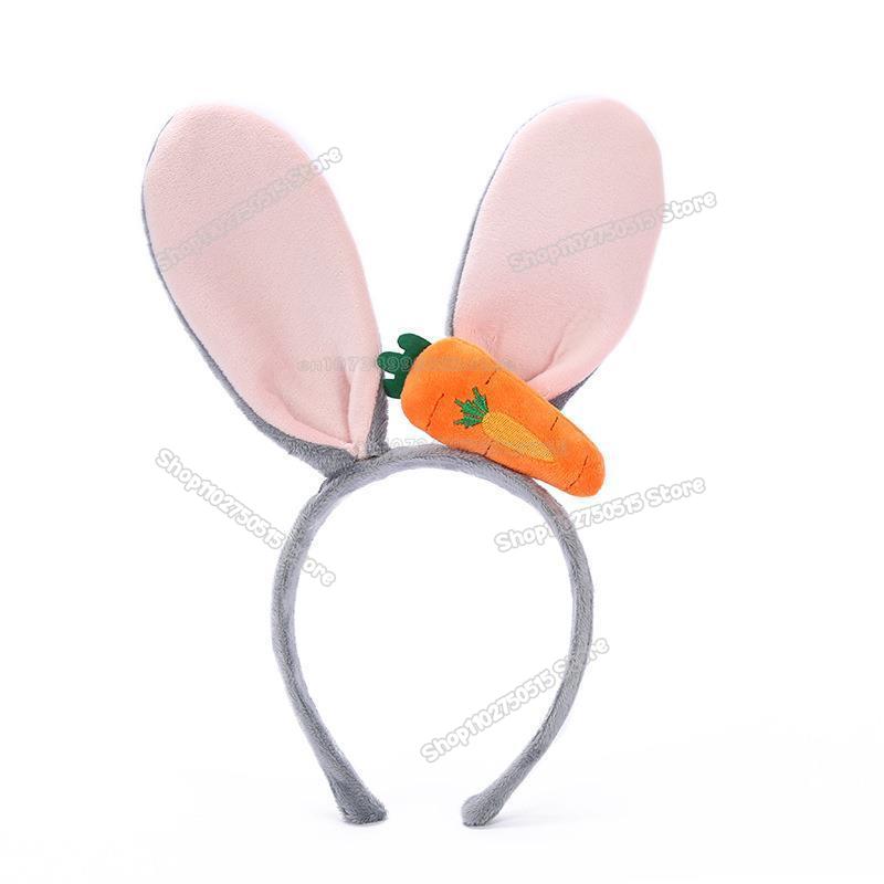 

Zootopia 2 Nick Judy Headband Cartoon Bunny Ears Hairhoop cute Girl Cosplay Party Decoration Headwear Kids Birthday Hair Bands