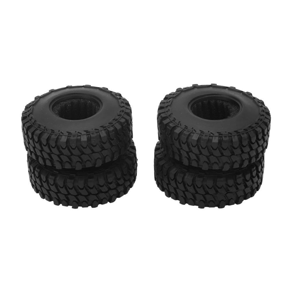 4Pcs/Set Rubber RC Crawler Tires for Axial SCX24 1/24 RC Car Remote Control Car