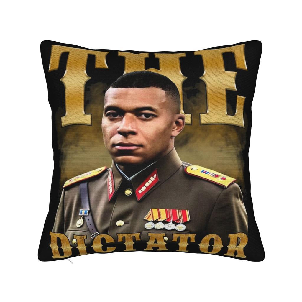 Decorative Pillow Cover KM Mbappes Dictador Meme Merch Sofa Throw Pillow Case Cover Square Multiple Sizes