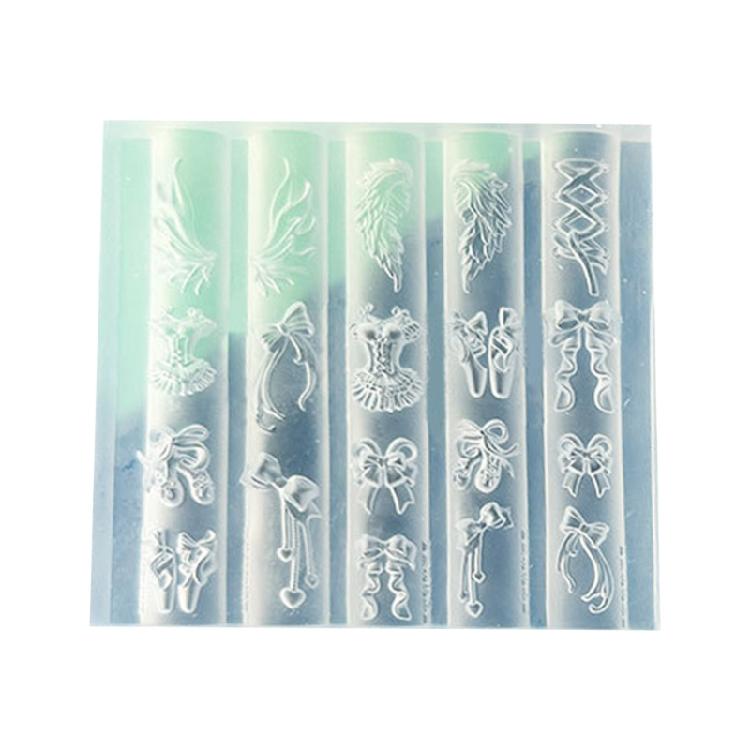 Nail Art Silicone Mold Bowknot Theme Manicure Training Tool Professional Manicure Supplies Perfect for Various Occasion