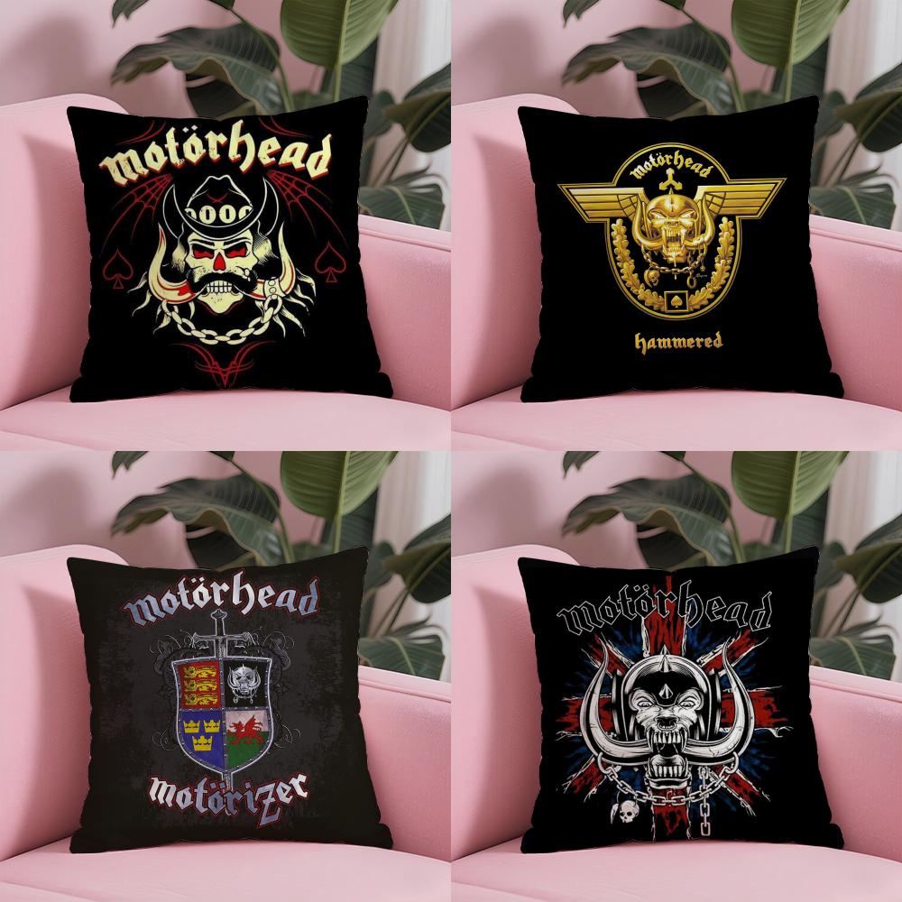 Cool M-MotorheadeS Pillow Case Soft Plush Fabric Double-Sided Printed Cushion Cover Warm Winter Sofa Pillow Case