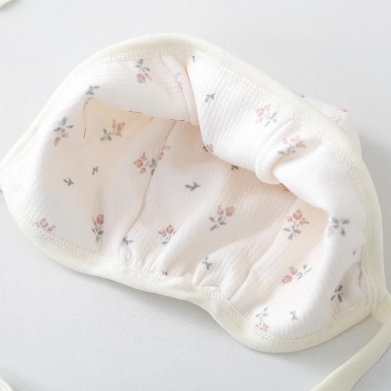 Breathable Infant Fetal Cap Breathable Cotton Polyester Bonnet For Newborns 0-5 Months Ear Covering Design