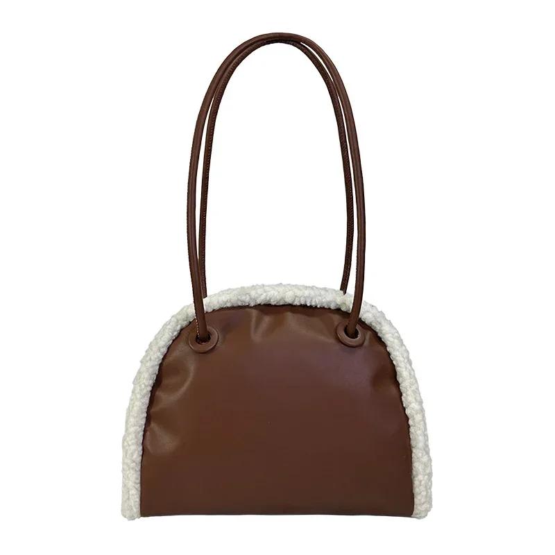 Women's PU zipper sewing line bags top handle tote bags solid casual high-quality bag high