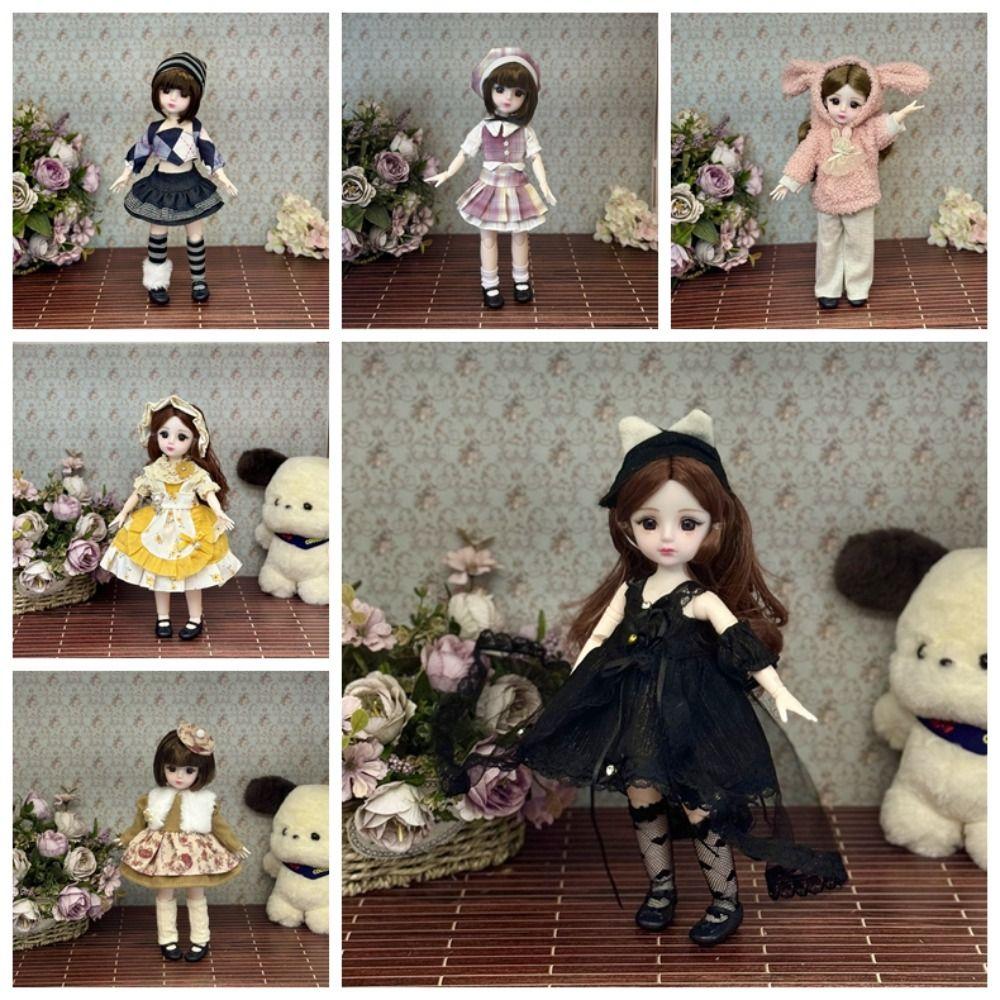 With Clothes 30cm BJD Doll Dress Up 1/6 Bjd Dolls Hinged Doll Removable Joints Doll  Kids Toy
