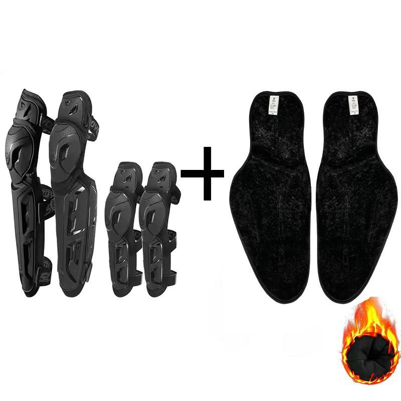 TPU Motorcycle Knee Elbow Pads Set CE Level 1 Protection Off-Road Racing Cycling Adult Protective Gear