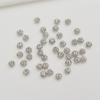 Round Spacer Beads for Jewelry Making Gold Silver Color Copper Beads Separators