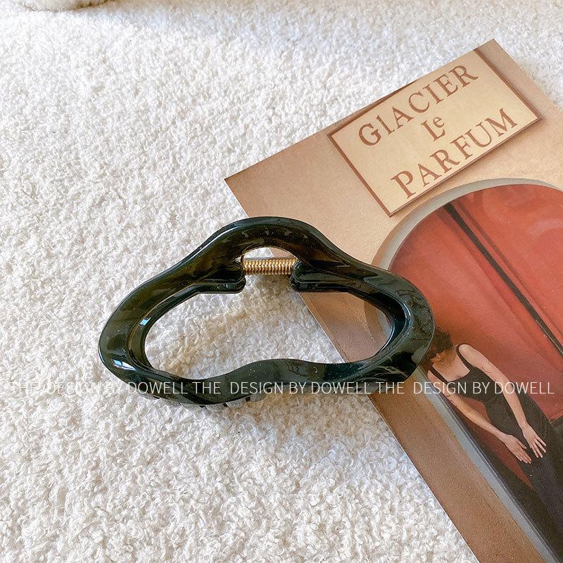 

Cloud Vintage Elegant Shark Clip Large Hair Claw Perfect For Updos Effortless Dark Green