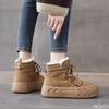 Thick soled snow boots women new winter fashionable versatile casual comfortable warm minimalist women's cotton shoes