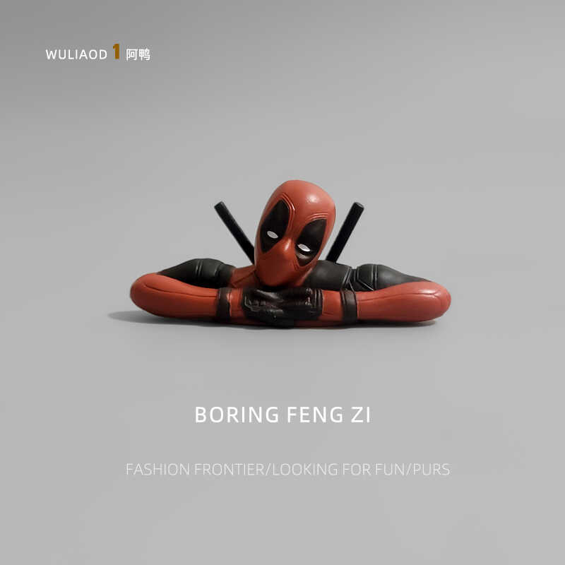Mini Deadpool Computer Desktop Healing Cartoon Ornaments Accompany You To Decompress Toys Workstation Cartoon Decorations Gifts 4x8cm