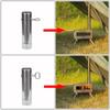 Stainless Steel Chimney Straight Pipe Replacement Outdoor Stove Exhaust Pipe for Camping Tents Easy Installation