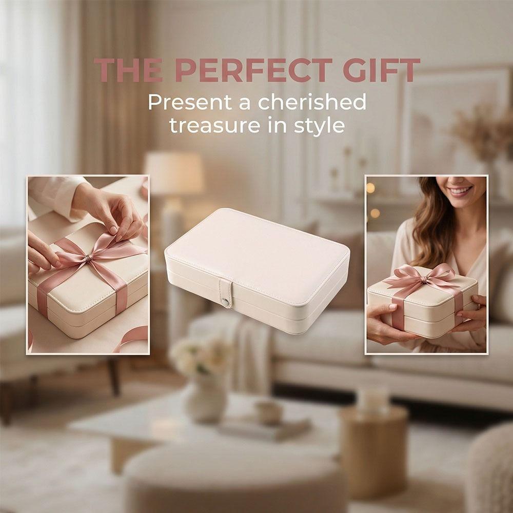 Große Schmuckaufbewahrungsbox Anti-Oxidation Halsketten-Aufbewahrungskoffer Ring Halskette Ohrring