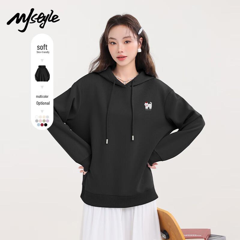 

MJ STYLE Women s Casual Hooded Sweatshirt L