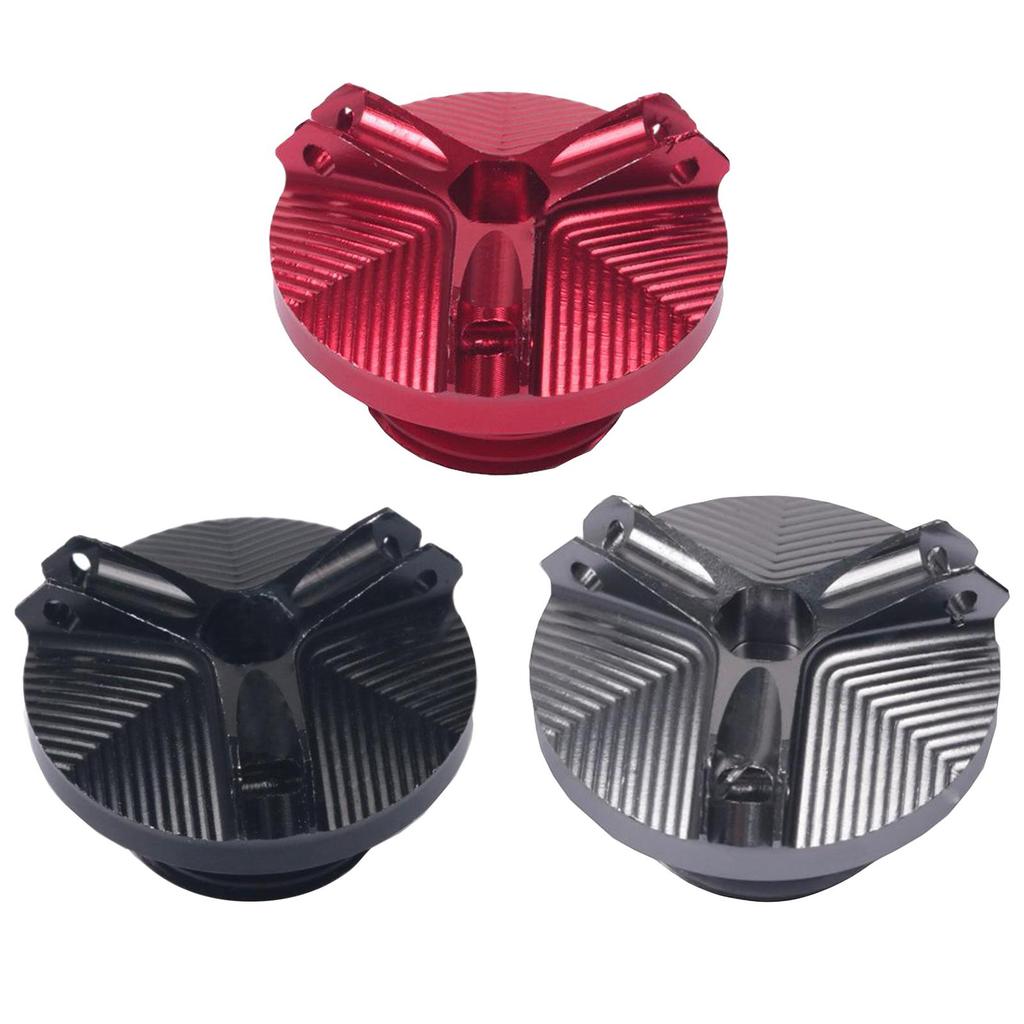 Motorcycle Oil Fill , Engine Drain Plug Sump for 2017 2018 2019 2020, Easy To Install Red