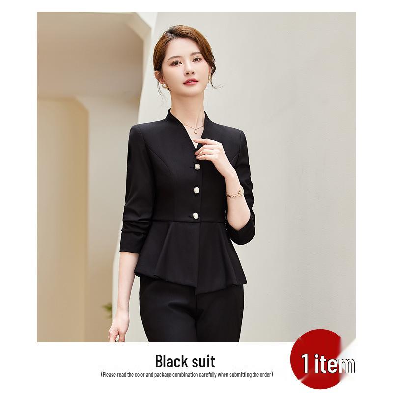 Elegant Skirt Suit for Professional Women - Perfect for Autumn & Spring Administrative Workwear